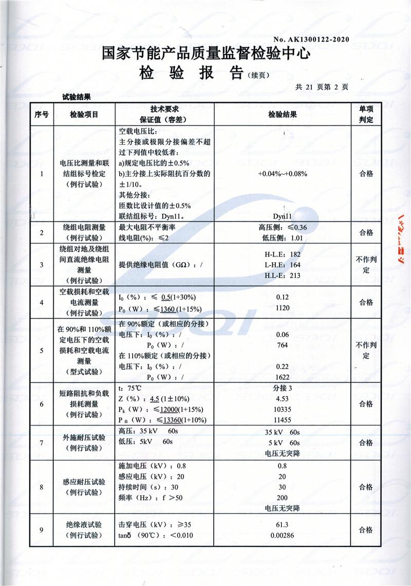 高低压试验报告-S11-1250枞阳枞阳枞阳油浸式变压器-2.jpg
